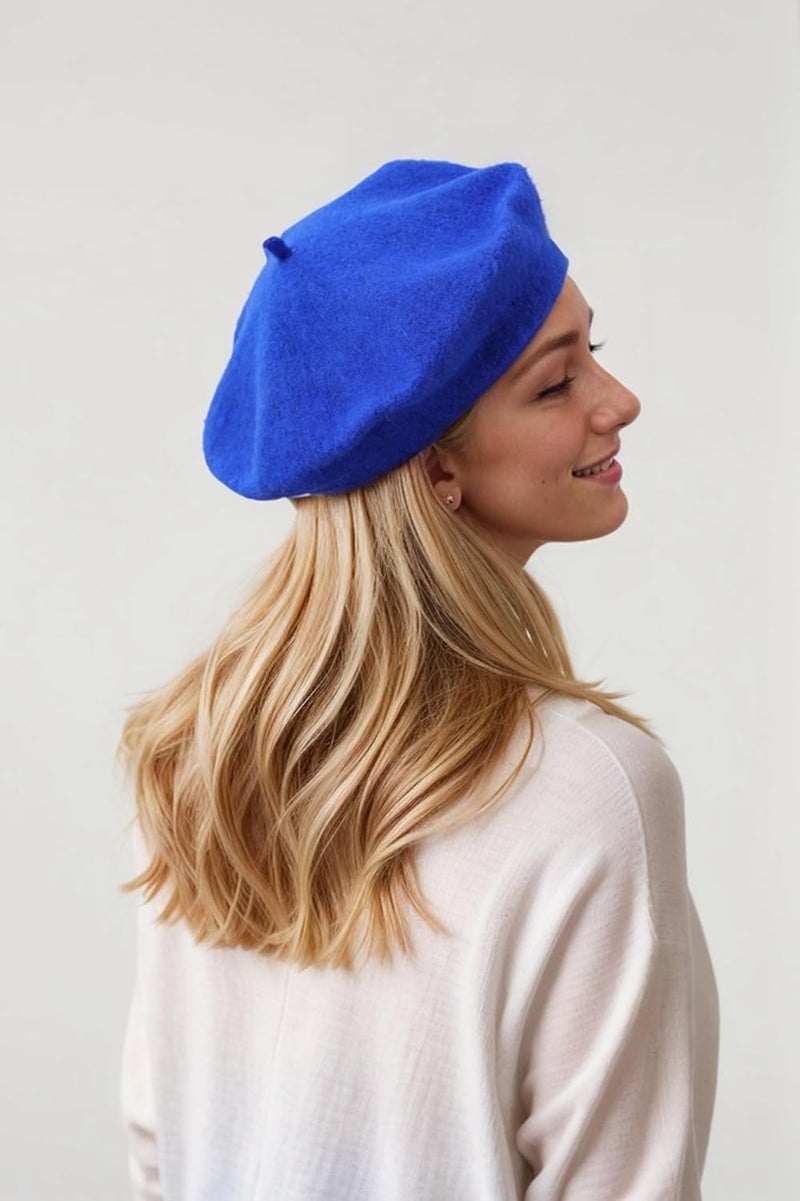EGANO Women's ​​Beret Hats​​ - French Wool Blend Winter Cap, 70% Wool All-Season Soft ​​Beret Hats for Women​​ (Multi-Color)​ - Image 5